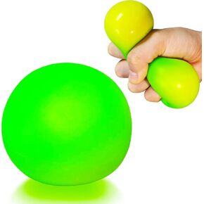لعبة Squishy Dough Ball Toy (حزمة واحدة) كرات الإجهاد الممتدة للأطفال والبالغين ، ألعاب الضغط اللطيفة واللاعنة المتغيرة لليخونة ، كرة اسفنجي ، مثالية للقلق المراهقين ، مرض التوحد ، ADHD (الأرجواني)