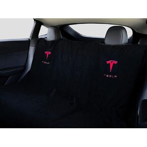لغطاء مقعد Tesla Model 3 / Y الخلفي والأمامي من المناشف السوداء - حامي غطاء المقعد الأسود للعرق للحيوانات الأليفة للكلاب حماية قطعة قماش صالة الألعاب الرياضية