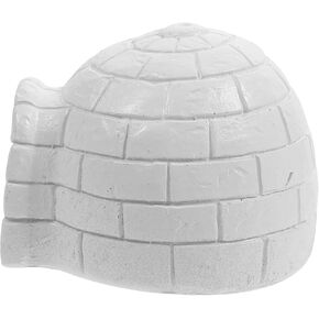Homsfou Mini Igloo Toy LifeLike Ice House Models Arctic Arctic Small White Bear Arctic Diorama Birthday for Boys Girls Dollhouse Micro Micro Decoration