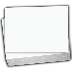 Hamilco White 5x8 بطاقات فهرس فارغة 65 رطل ورقة البطاقة - 100 حزمة