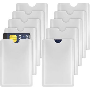 أوليجاي 10pcs أكمام حظر RFID حامل بطاقة RFID الأكمام بطاقة الائتمان مجموعة RFID حجب بطاقة الهوية RFID الأكمام RFID حظر الأكمام RFID حجب بطاقة الائتمان RFID RFID