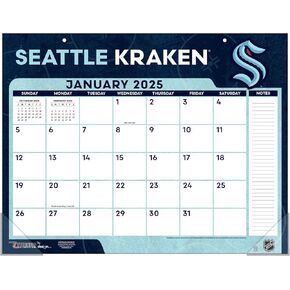 Turner Sports Seattle Kraken 2025 22x17 Desk Calendar (25998061587)