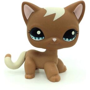 Mini Pet Toys #1170 Brown Short Hair Cat Kitty Animal Figure