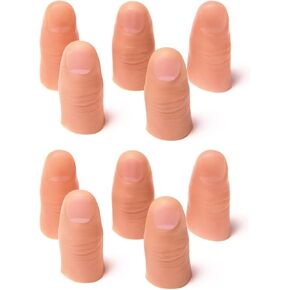10pcs إبهام نصيحة الحيل السحرية ، اختفاء الحرير مزيف نصيحة الإبهام السحر ، نصيحة الإبهام المزيفة تختفي السحر ، ملحقات سحرية وسيلة خدعة ، أوهام عن قرب جعل الأشياء تظهر ، تختفي ، ألعاب هفوة جديدة