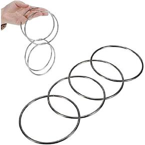 صناعة المجوهرات لوازم Lresjjiuj China Link Ring Four Ring Stage Street Magic Show Magic Toys Stainless Steel Link Stage Phantom Props Street Magic Magic Magics Toys Classic