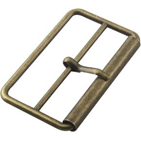 Metal Single Prong Belt Buckle Square Center Bar Buckles for DIY Leather Craft Belt Strap Accessories