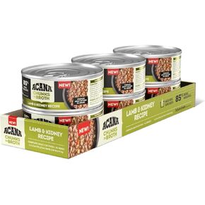 ACANA Chunks in Broth Lamb & Kidney Recipe, 5.5oz, case of 6 cans