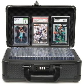 Slab Armor 80+ 2 Row Psa Graded Card Storage Box Graded Card Case Psa Slab Case for Graded Cards Psa Case Baseball Card Cases for Sports Cards Storage (2 Row)