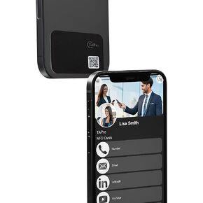 بطاقة العمل الرقمية Mini انقر لمشاركة NFC مع بطاقة شبكة رمز الاستجابة السريعة (أسود)
