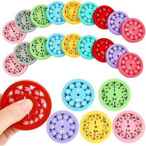 18PCS Spinners Math Fidget ، Math Fidget Toy Mulplication ، Spinners Fact Fact ، لعبة Math Fidget ، لعبة Spinners ، لعبة Math Learning & Education (مضاعفة أو قسمة وإضافة أو طرح)
