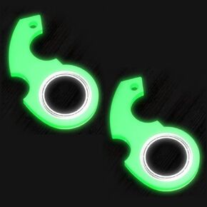 2 PCS Spinner Green Keychain ، لعبة حلقة تململ مفاتيح ، لعبة مفاتيح مفتاحية محمولة لعبة مفتاحية مفتاحية تململ لعبة تملأ لتمارين الأصابع ، والغزل.