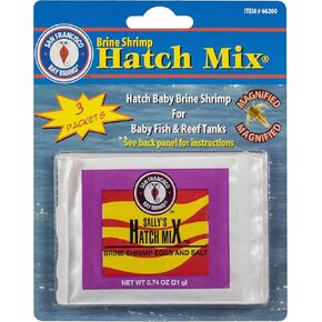 San Francisco Bay Brand Brine Shrimp Hatch Mix, 3 X 0.74-Ounce (21 Gram) Pouches