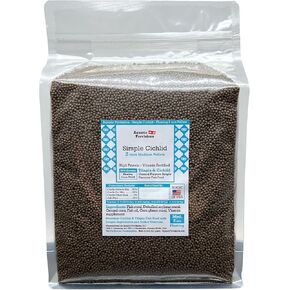 تطفو Cichlid 2mm البسيط ، 2.5 رطل الكريات المتوسطة الأسماك