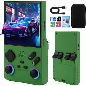 2025NEWLY تم ترقيته V40 MAX RETRO RETRO HANEHELD GAME مع 256G مضمّن في 20000 ألعاب كلاسيكية ، و 4.0 بوصة 4K HD IPS شاشة Open Source Linux ، بطارية 4000 مللي أمبير في الساعة ، وحدة تحكم فيديو جيب محمولة.