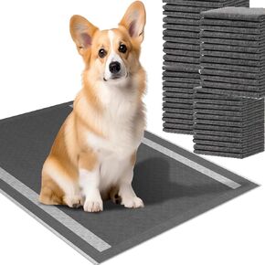 100count Pet Pee Pad ، وسادة PEE PET Carbon المنشطة- 60 × 60 سم (23 '' × 23 ') ، يمكن استخدام وسادات البول البار