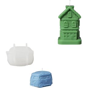 Boowan Nicole Kombi Camper Van & Sweet Nocelling Home Candle Silicone Mould for Candle Making Diy Handmade Home Decoration