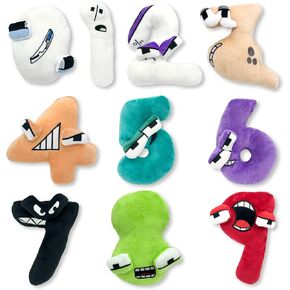 10pcs nume lore plush throw palush toy ، nume plush 0-9 figure doll for childs and adul