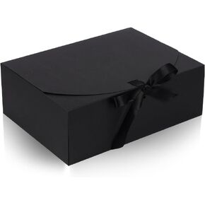 صناديق هدايا Newsnow 12 PCS مع أغطية ، 10 × 7.5 × 3.5 بوصة ، صندوق هدايا ورقي ، مع شريط اقتراح وصيفات الشرف لحفل الزفاف ، وعربة عيد الميلاد ، الحاضر (الذهب)