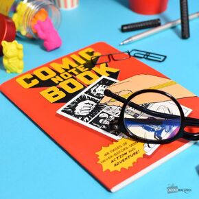 Comic Book Notebook - Filled With Blank Panels for Creating Your Own Comics - 7" x 4.75"