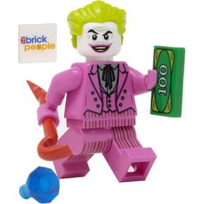 الأبطال الخارقين LEGO DC: Joker Minifigure مع بدلة وردية و Crowbar