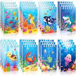 Ireer 24 PCS Mini Notepads Ocean Animal Mini Notebooks تحت دفتر ملاحظات Sea Small Spiral Smoots for Classhore Office Offic