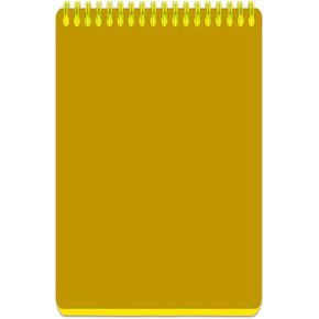 وسادة قانونية مقاومة للحوم الجوية 8.5 "× 11" مع جميع ورق الطقس والغطاء الصلب المقاومة للماء ، دفتر حلزوني كبير الحجم A4 ، نمط قانوني (برتقالي)