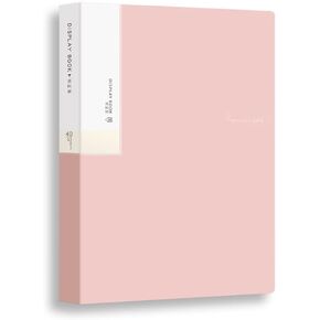 Binder Bind Binder مع 40 أكمامًا بلاستيكيًا واضحًا - 40 مجلد محفظة A4 من الجيوب مع حماة الألواح يعرض 80 صفحة للوثائق شهادات العمل الفنية تقارير الصور - الأصفر