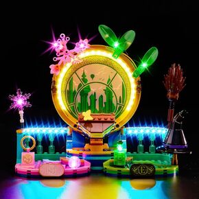 طقم ضوء LED Bricksoul LED لشخصيات Lego Wicked Elphaba & Glinda ، متوافقة مع Lego Wicked 75682 مجموعة Lego Light Kit ، Light Up Legos Wicked - No Lego Clocks