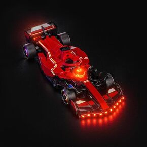 إضاءة LED متوافقة مع بطولة Lego Speed ​​Champions Ferrari SF -24 F1 ، مجموعة الضوء المتوافقة مع LEGO 77242 ، ولم يتم تضمين مجموعة الطراز - فقط الأضواء （الإصدار الترقيث）