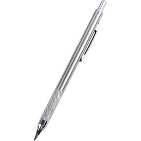 قلم رصاص ميكانيكي ميكانيكي فضي قلم رصاص ميكانيكي ، حامل الرصاص الرصاص الرصاص MARTER MARKER PENBEMS CARPENTER ، أقلام الرسم الميكانيكية (2.0 مم)