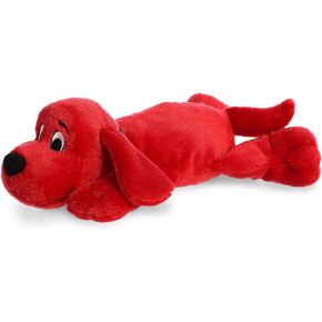 Aurora® Playful Clifford® Laying Clifford Stuffed Animal - Childhood Nostalgia - Lasting Companionship - Red 11 Inches