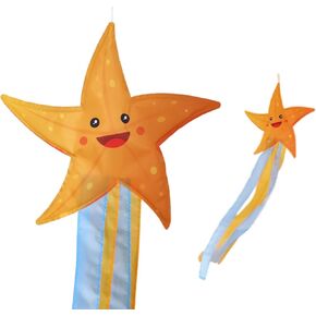 Madrona Brands Starfish Beach Windsock | متينة دخن معلقة في الهواء الطلق | رصيف ، قارب ، فناء | 40 بوصة