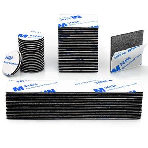 يشمل شريط التثبيت المزدوج على الوجهين Aihpuluy ، 100 PCS الشريط الرغوي قبل قطع ، نقاط شرائط المربعات ، وسادة لزجة قوية ، شريط لاصق ثقيل لجدار معلق صور ملصق لوحة صوتية (أسود)