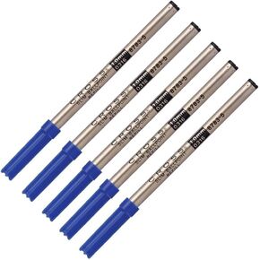 Pen Savings Combo Pack, Genuine Slim Ballpoint Pen Refills for Cross Click Pens, Blue Ink, 5 Pack, 8783-5, Bulk Packed