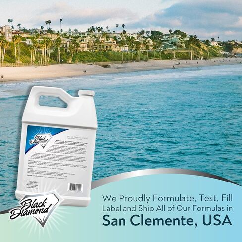 Black Diamond Stoneworks GET SERIOUS Grease Trap Treatment. Commercial Enzyme Drain Opener, Odor Control, Enzyme for Grease Trap Cleaner, and Maintenance. Eliminates Build-Up, Odor, and drain grease. in Kuwait