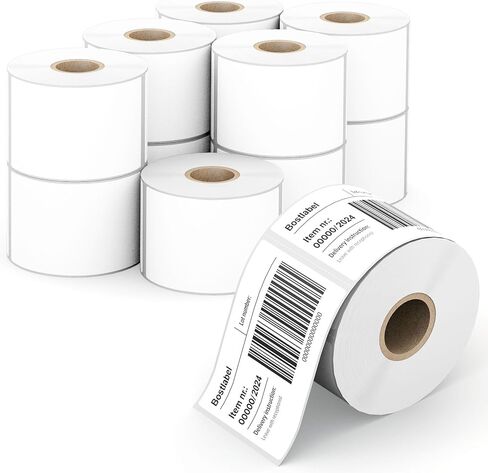 4" x 6" Direct Thermal Label, 1800 Labels/4 Rolls (450 Labels per Roll), Self-Adhesive, Compatible with Zebra, MUNBYN, Rollo & More in Kuwait