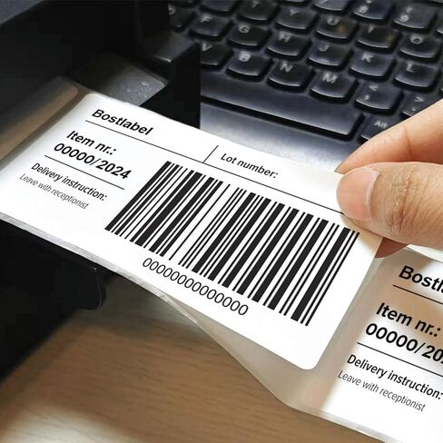 4" x 6" Direct Thermal Label, 1800 Labels/4 Rolls (450 Labels per Roll), Self-Adhesive, Compatible with Zebra, MUNBYN, Rollo & More in Kuwait