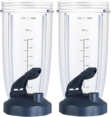 Upgrade Blender Cup and Blade Fit for Nutribullet 600w/900w, Replacement Parts 24oz Cup and Extractor Blade, Blender Accessories (2 Pcs) in Kuwait