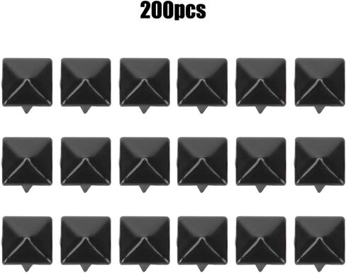 200pcs 9mm هرم ترصيع الظفر مسامير باسكات الشرير ل Diy Leathercraft حزام حزام حقيبة أحذية المجوهر in Kuwait