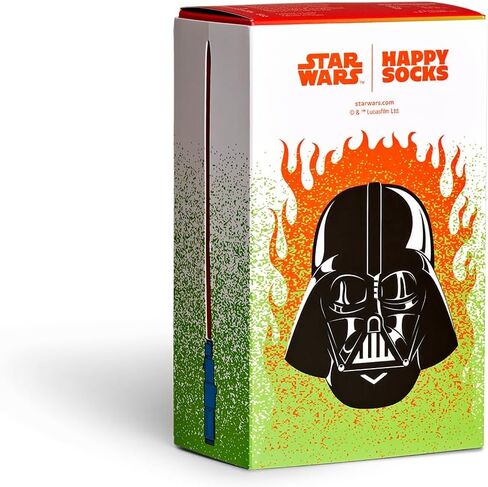 Happy Socks x Star Wars Socks - 3-Pack Gift Box for Great Fans - with Yoda and Darth Vader Designs in Saudi Arabia