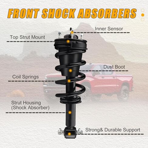 84176675 2 PCS Rear Air Shock Strut Absorber Compatible with 2015-2021 Cadillac Escalade ESV Chevy Tahoe Suburban GMC Yukon XL Replace# 23151122 23267007 23290661 in Saudi Arabia