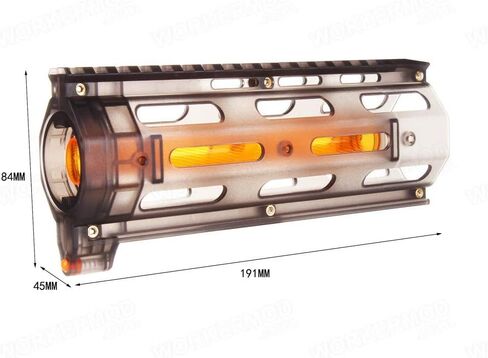 WORKER PDW Front Barrel for Nerf Retaliator Prophecy-R Modify Toy Color (Black Transparent) in Kuwait