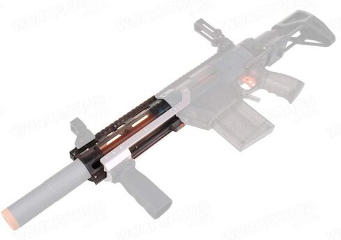 WORKER PDW Front Barrel for Nerf Retaliator Prophecy-R Modify Toy Color (Black Transparent) in Kuwait