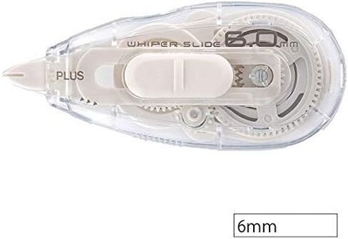 PLUS Whiper Slide Magic Refillable Type Correction Tape White Out Pen Best Width 5mm/6mm x 10m (WH-015/016/015BC), Value Set or Box of 10 Refills (White (42-082)) in Saudi Arabia