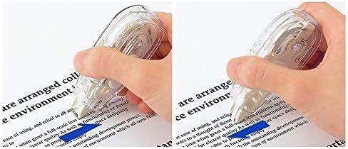 PLUS Whiper Slide Magic Refillable Type Correction Tape White Out Pen Best Width 5mm/6mm x 10m (WH-015/016/015BC), Value Set or Box of 10 Refills (White (42-082)) in Saudi Arabia