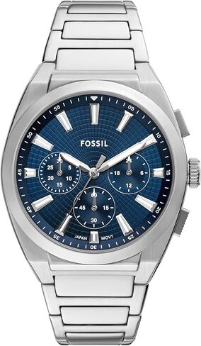 Fossil Men's Everett Three-Hand Date Brown Leather Watch and Bracelet Set in Kuwait