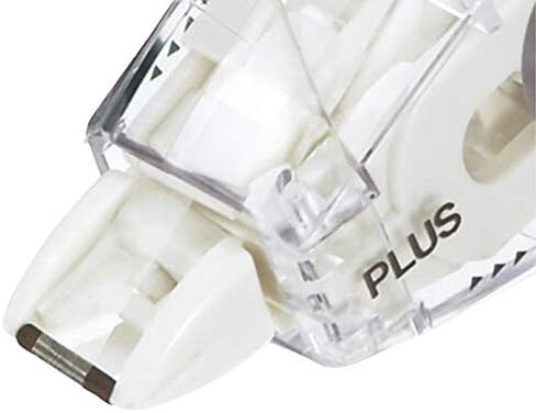 PLUS Whiper Slide Magic Refillable Type Correction Tape White Out Pen Best Width 5mm/6mm x 10m (WH-015/016/015BC), Value Set or Box of 10 Refills (White (42-082)) in Saudi Arabia