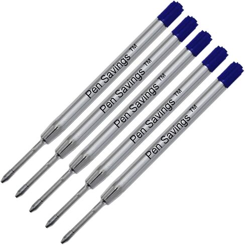 5 Pack, Pen Savings Ballpoint Pen Refills Compatible with Parker Ballpoint Pens, Medium Point (Bulk Packed) (Pink) in Saudi Arabia