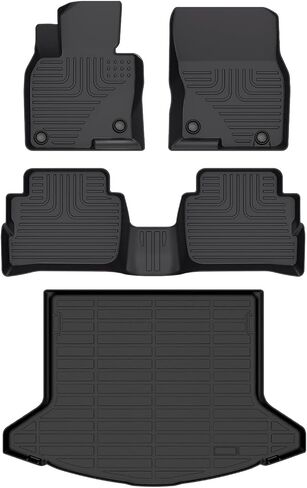Wayhigh-All Weather Floor Mats and Cargo Liner for Mazda CX-30 2020-2024 2025 TPE Car Mats Waterproof Anti-Slip Floor Liners Accessories in Saudi Arabia