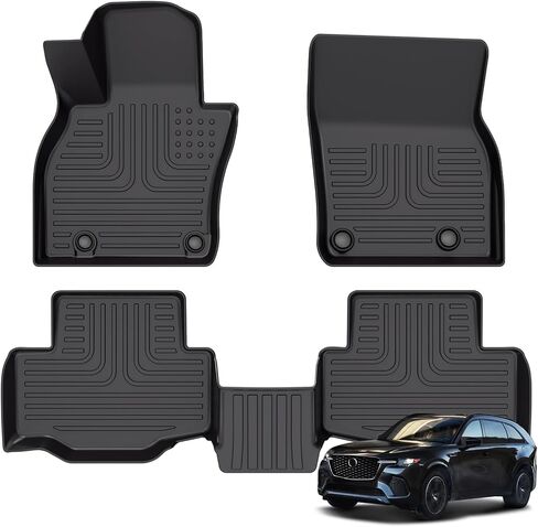 Wayhigh-All Weather Floor Mats and Cargo Liner for Mazda CX-30 2020-2024 2025 TPE Car Mats Waterproof Anti-Slip Floor Liners Accessories in Saudi Arabia